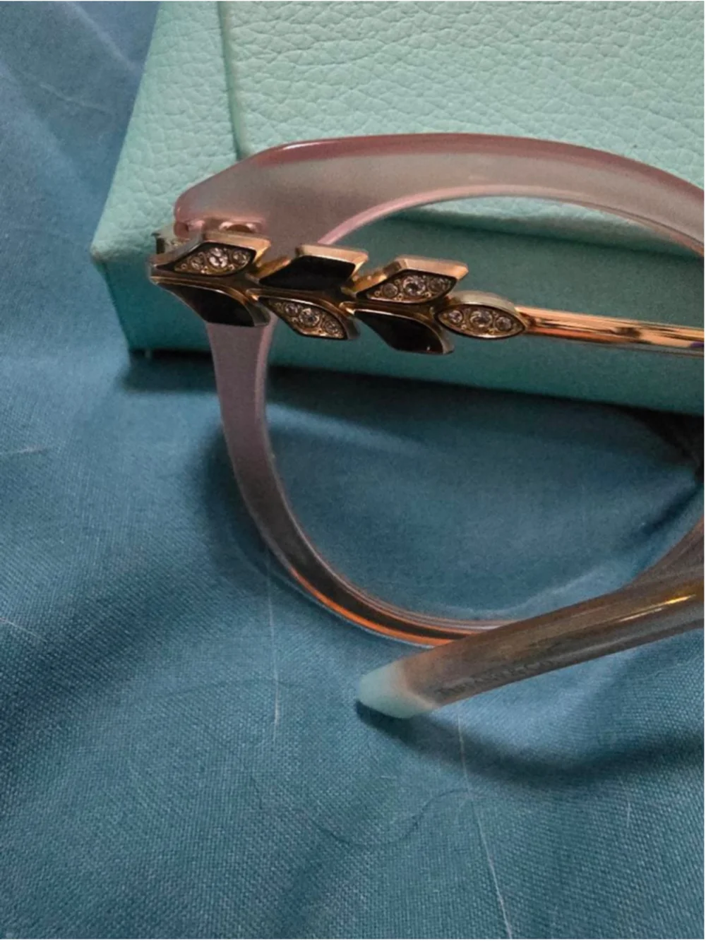 Tiffany & Co. 4189-B Milky Pink glasses with sunglass lenses